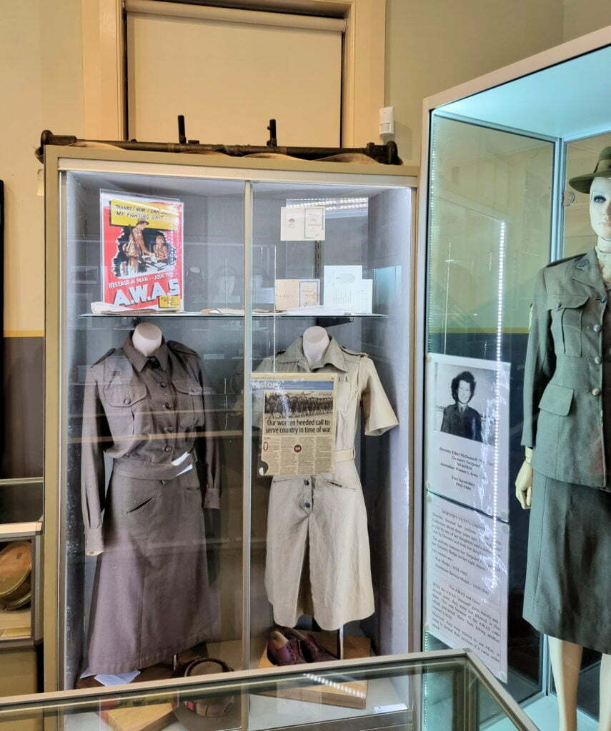 Women's uniform display