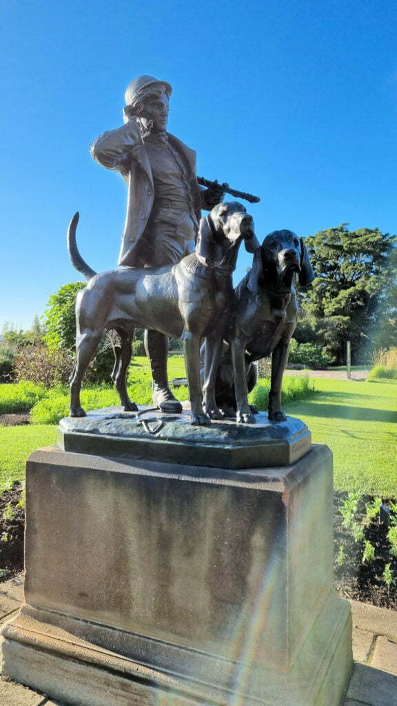 Huntsman and Dogs Statues Royal Botanic Garden Sydney