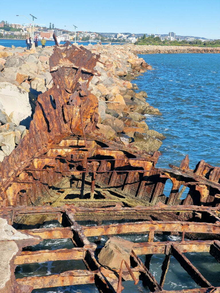 Wreck of the Adolphe on Stockton Breakwall