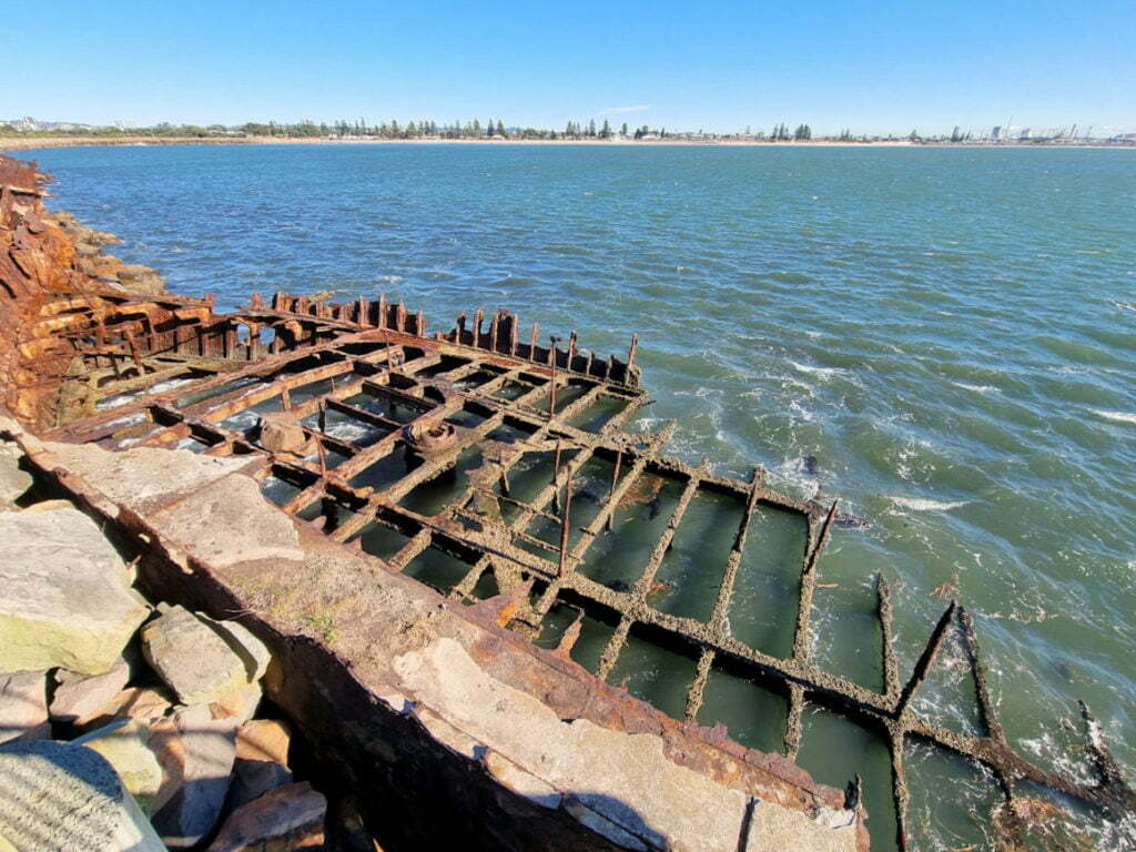 Wreck of the Adolphe on Stockton Breakwall