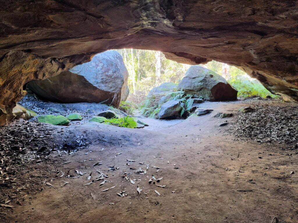 Looking out of the cave Kanning Walk