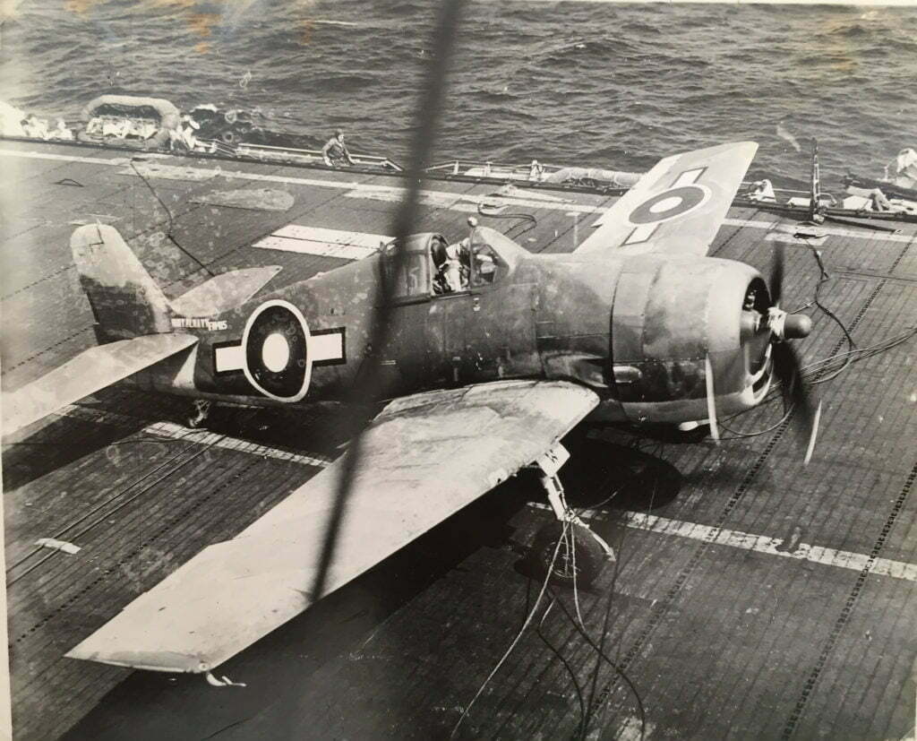 Grumman Hellcat on HMS Ruler