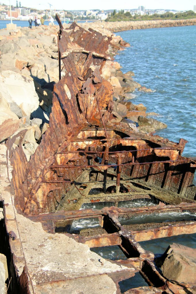 Wreck of the Adolphe on Stockton Breakwall