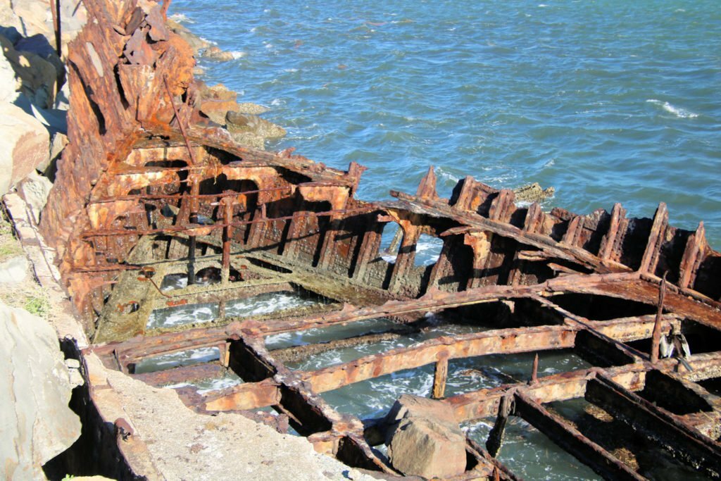 Wreck of the Adolphe on Stockton Breakwall