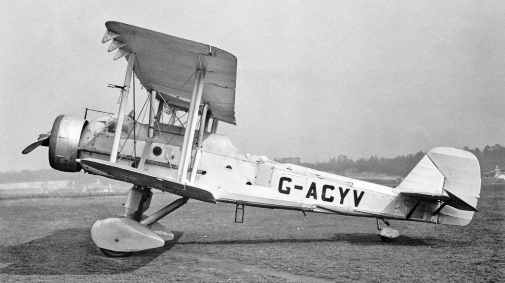 Vickers Vildebeest II G-ACYV converted to compete for the TSR contract as the Vickers Type 252