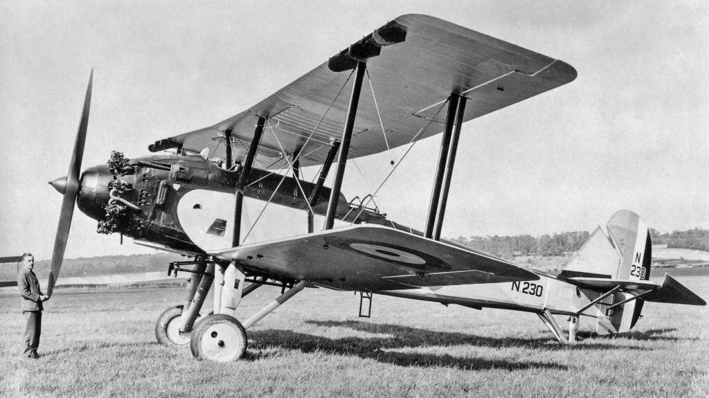 Vickers Vildebeest prototype N230 at Brooklands with Jupiter VIII engine.