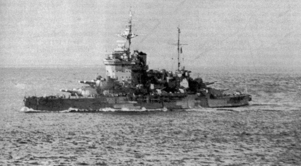 HMS Warspite 1942