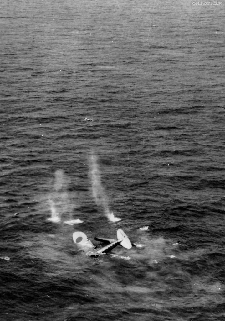 Aichi E13A Jake Sinking off Formosa 1944