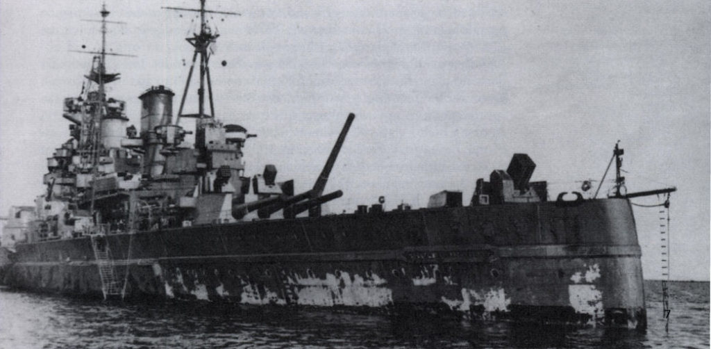 HMS King George V 1941 after her encounter with Bismarck