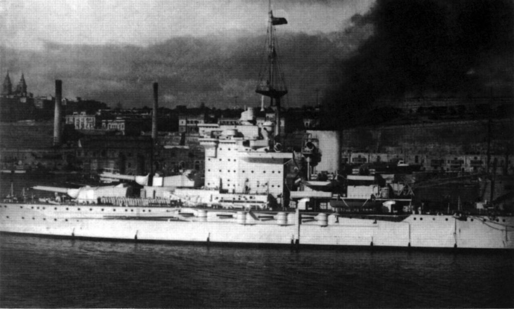 HMS Warspite Malta Jan 1938