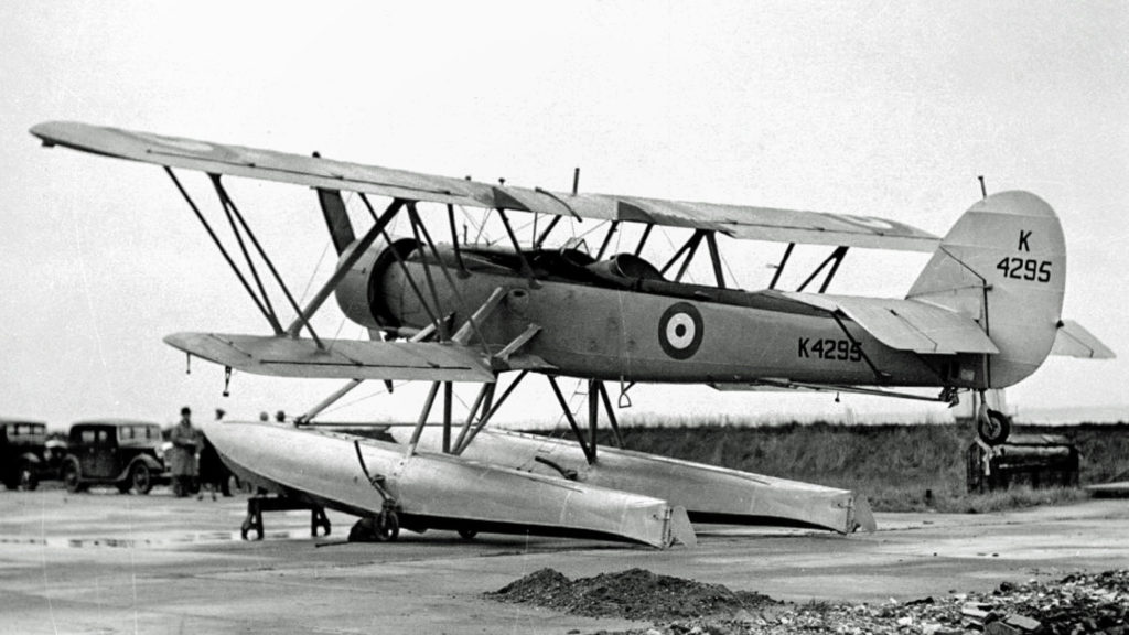 Shark prototype B-6 modified to production standard Shark I seaplane K4295