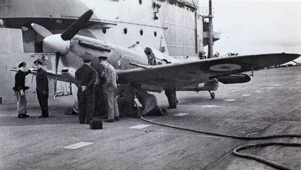 Supermarine Seafire on Board HMS Formidable in the Mediterranean December 1942