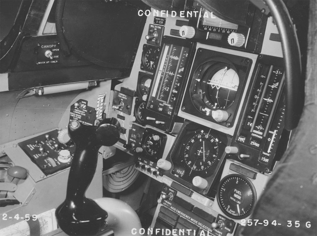 Front cockpit of the North American XF-108 Mock-up