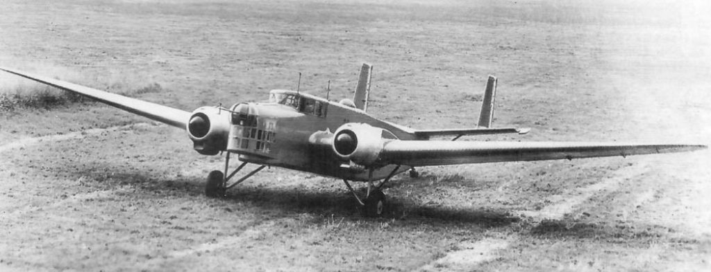 SNCAC NC.410 with temporary wheeled undercarriage