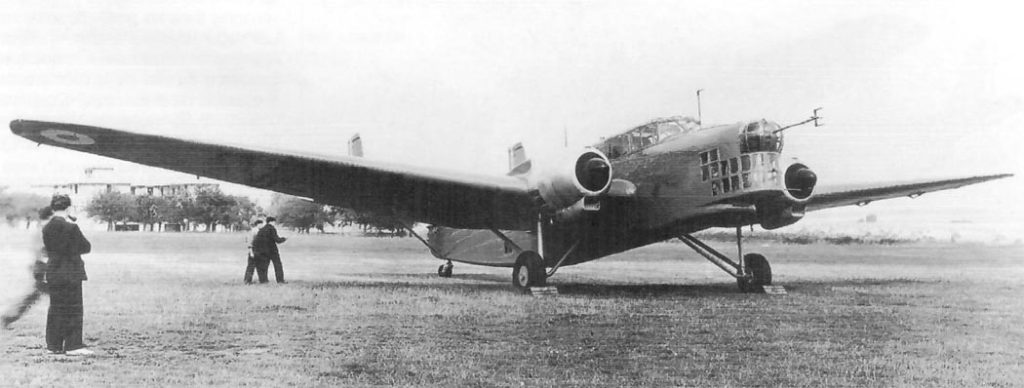 SNCAC NC.410 with temporary wheeled undercarriage