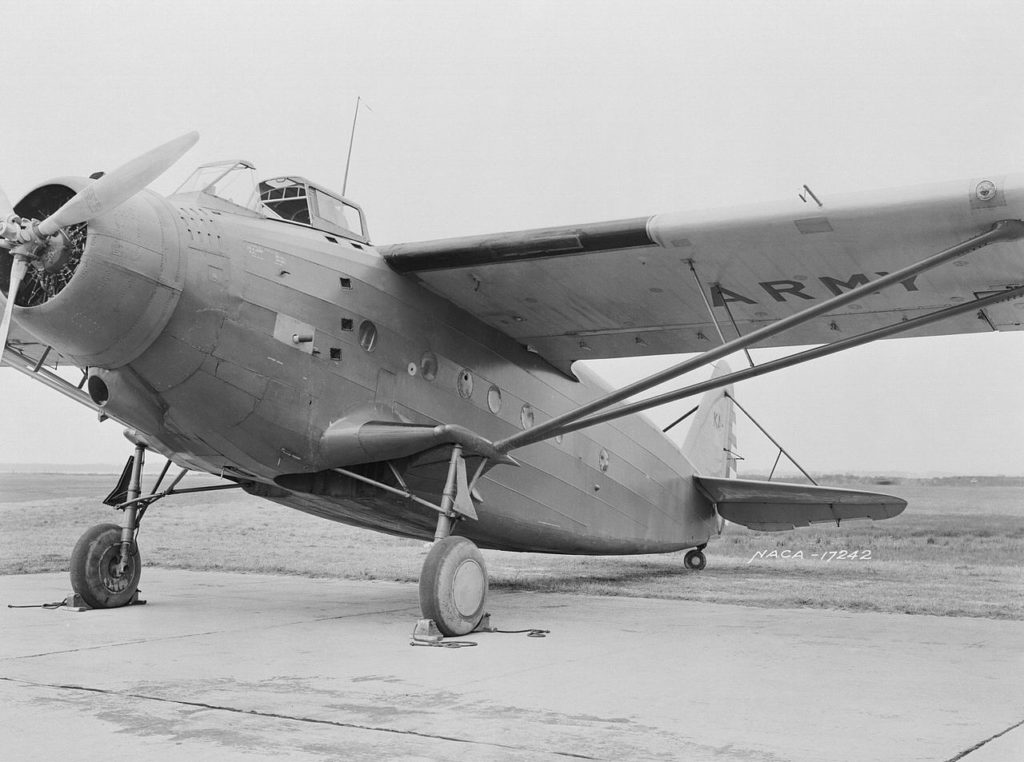 Kreider-Reisner XC-31 at NASA Langley March 1943