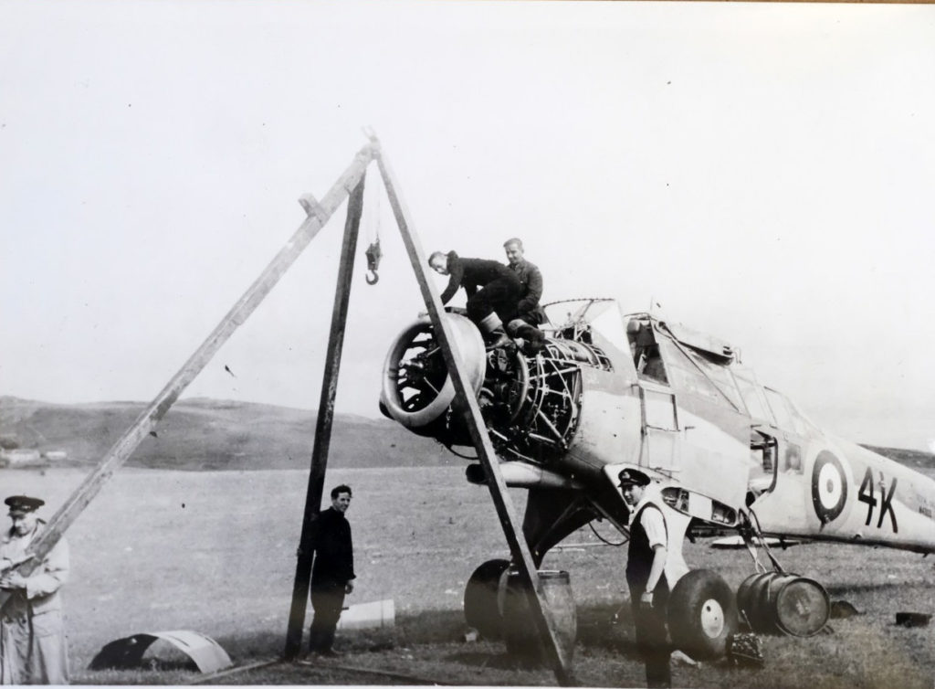 Fairey Albacore undergoing maintenance