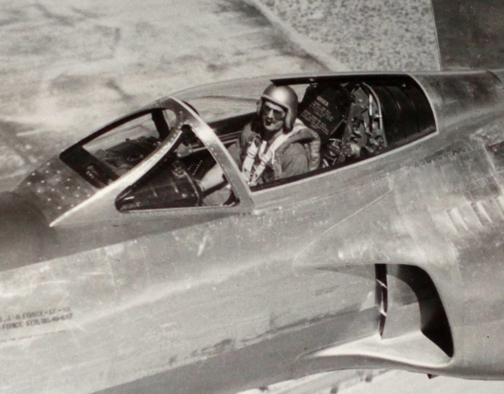 Lockheed XF-90 Cockpit and Pilot