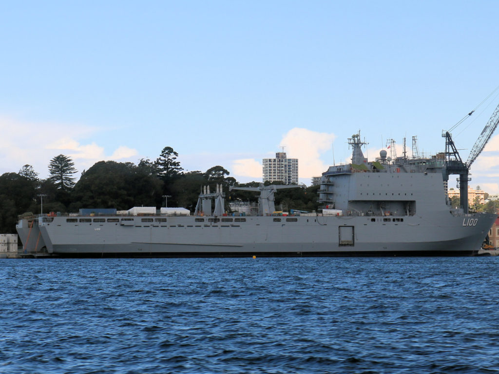 HMAS Choules L100 8 August 2022