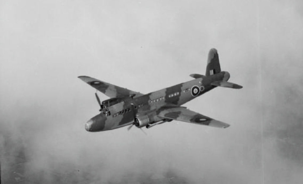 Vickers Warwick C.Mk.I BV255 O of No. 525 Squadron RAF based at Lyneham, Wiltshire