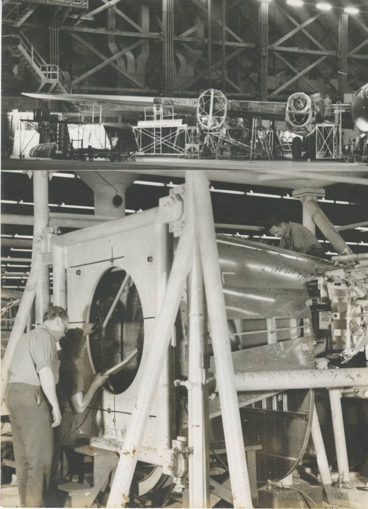 Boeing XB-39 Under Construction