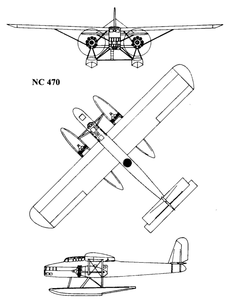 SNCAC NC.470 line drawing