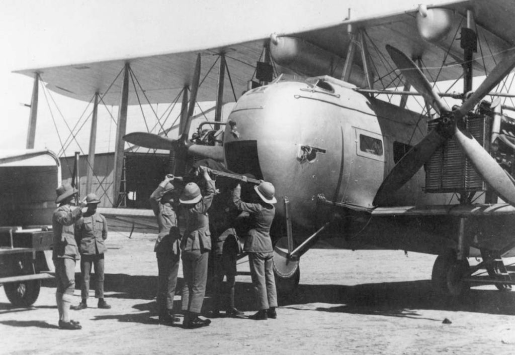 Vickers Vernon ambulance loading wounded