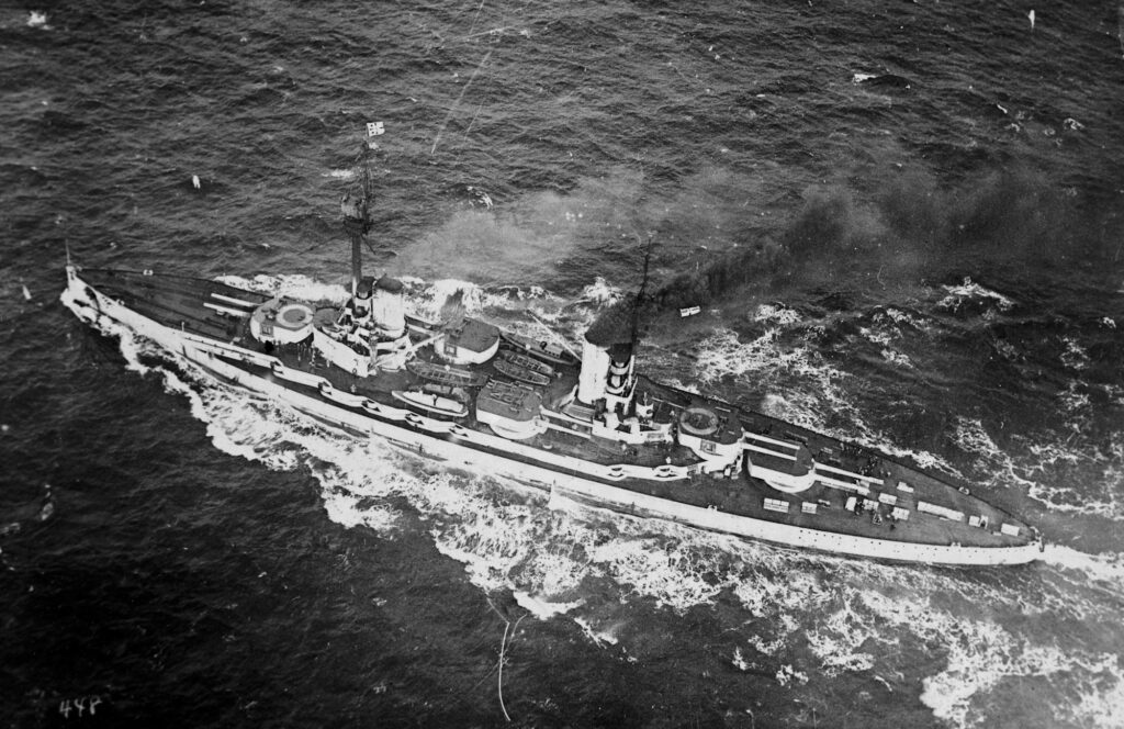 SMS Friedrich Der Grosse on her way to Surrender