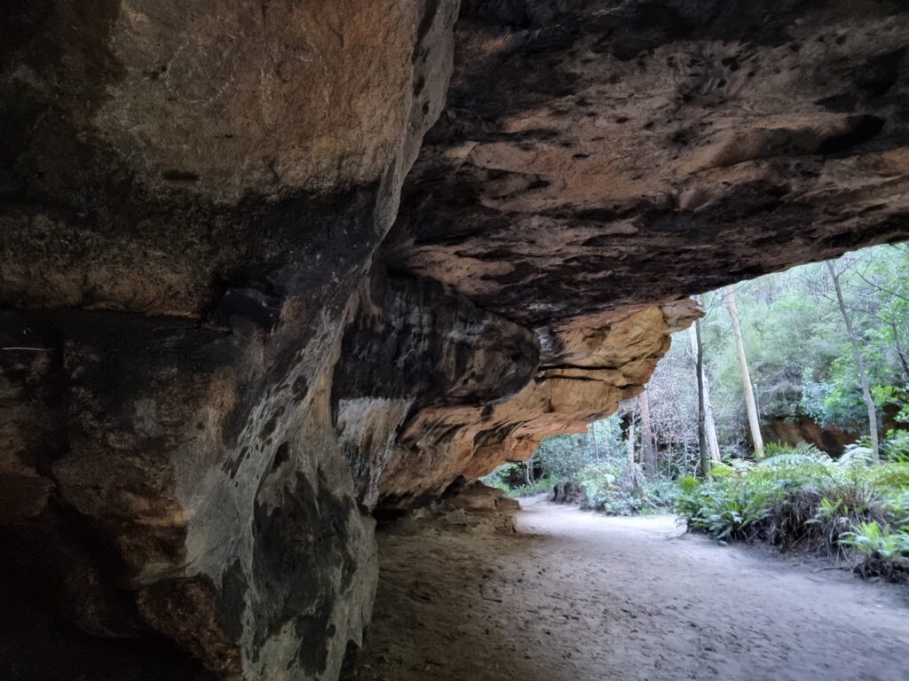 Sandy Floor of the Undercut Cliff