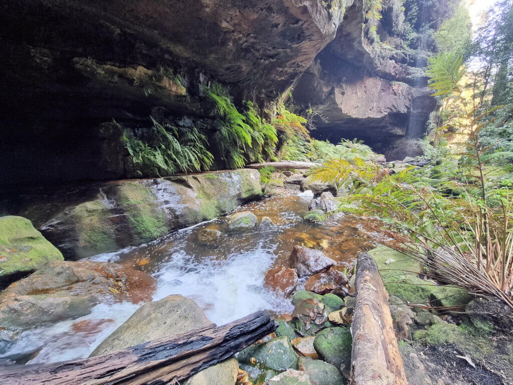 Cliffs and Creek at the Bottom of the Grand Canyon Walking Track