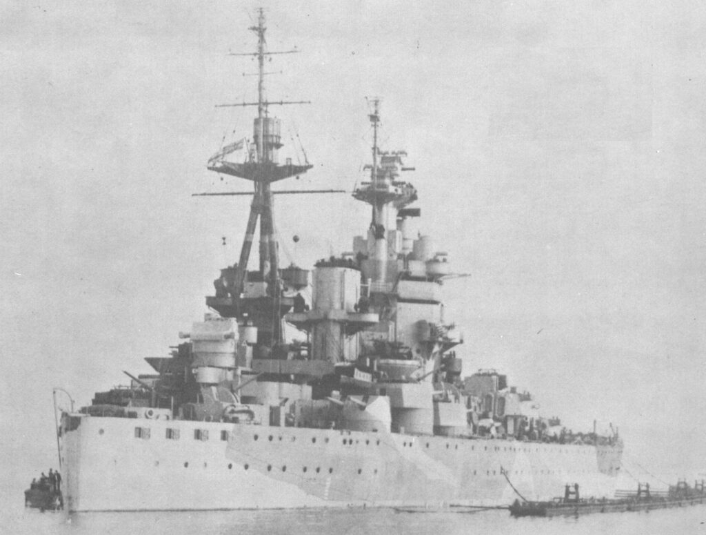 HMS Nelson early 1942