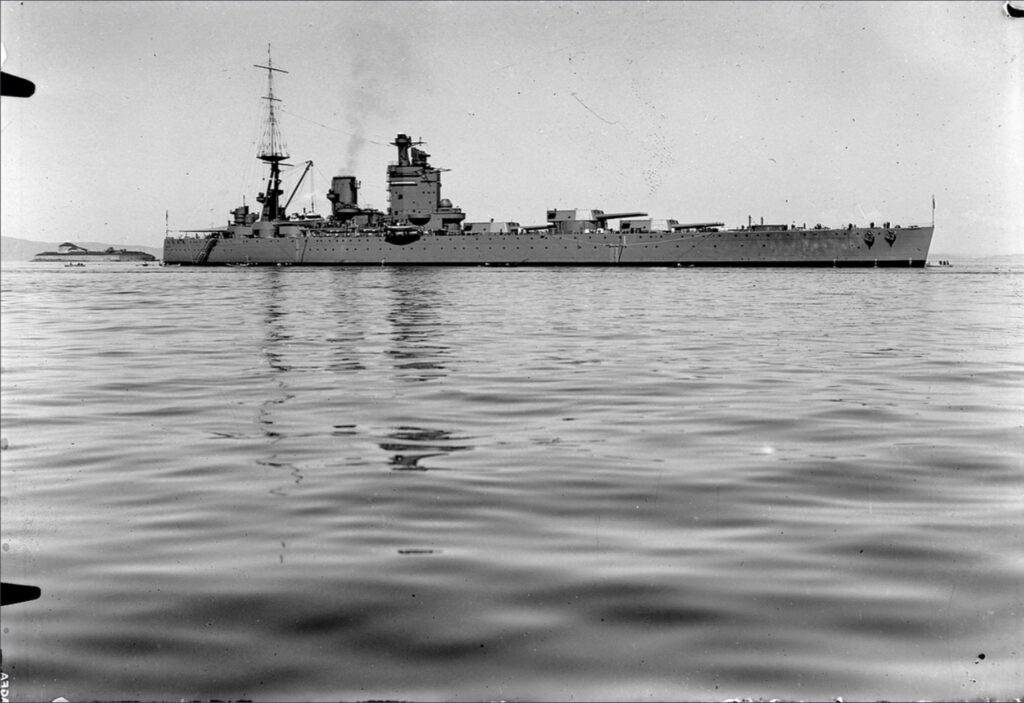 HMS Nelson in Trondheim, Norway, 1933