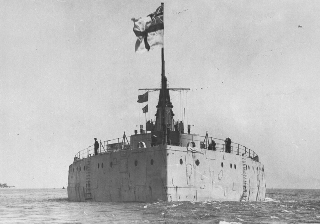 HMS Centurion as a Target Ship