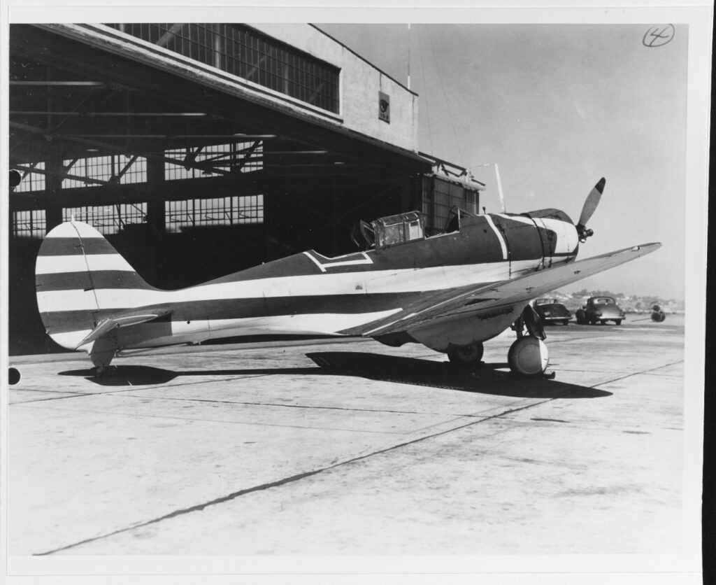 Northrop BT-1 wearing experimental camouflage