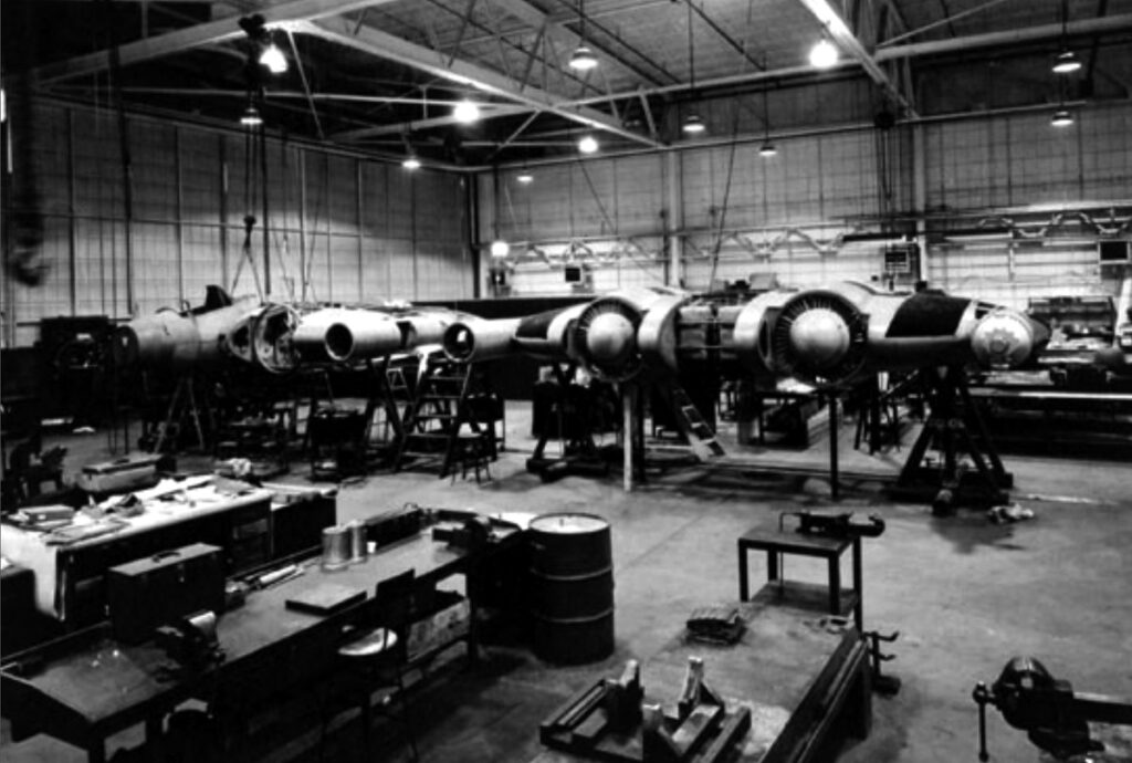 Vought XF5Us under construction