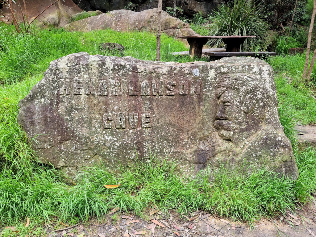 Carved Sign to the Cave