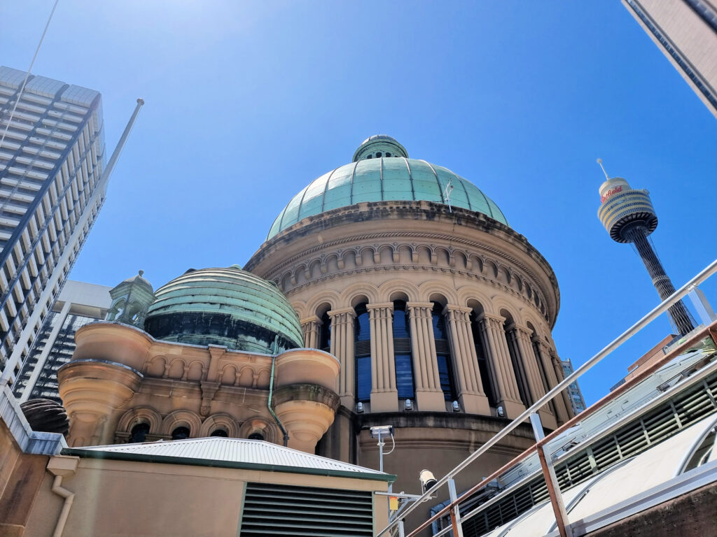 The main dome from the roof Queen Victoria Building