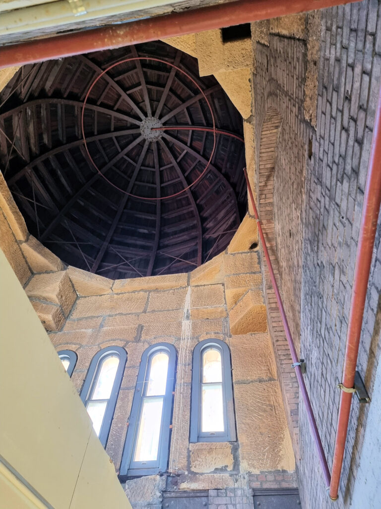 Internal structure of one of the smaller domes Queen Victoria Building