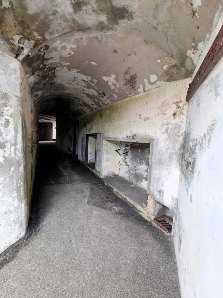 Connecting tunnel between gun pits Bare Island