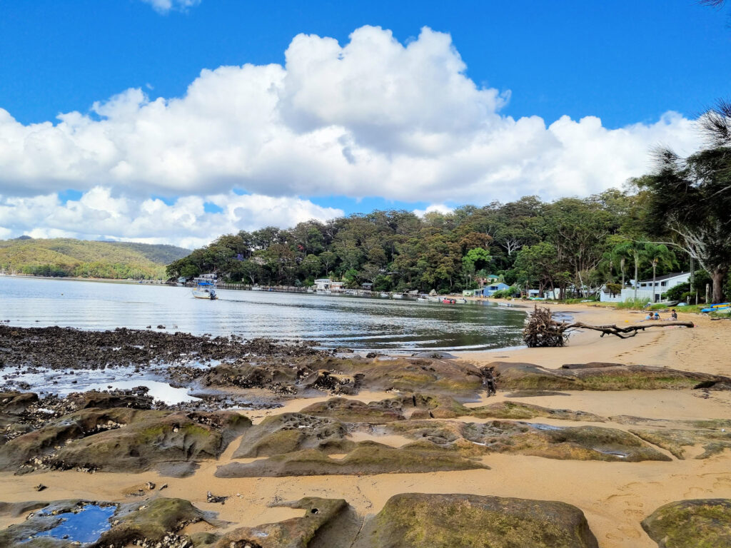 One of Dangar Island's beaches