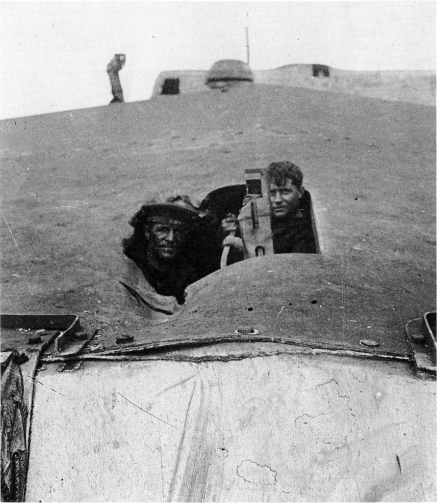 Damage to the roof of HMS Tiger's 'X' turret received during the Battle of Jutland