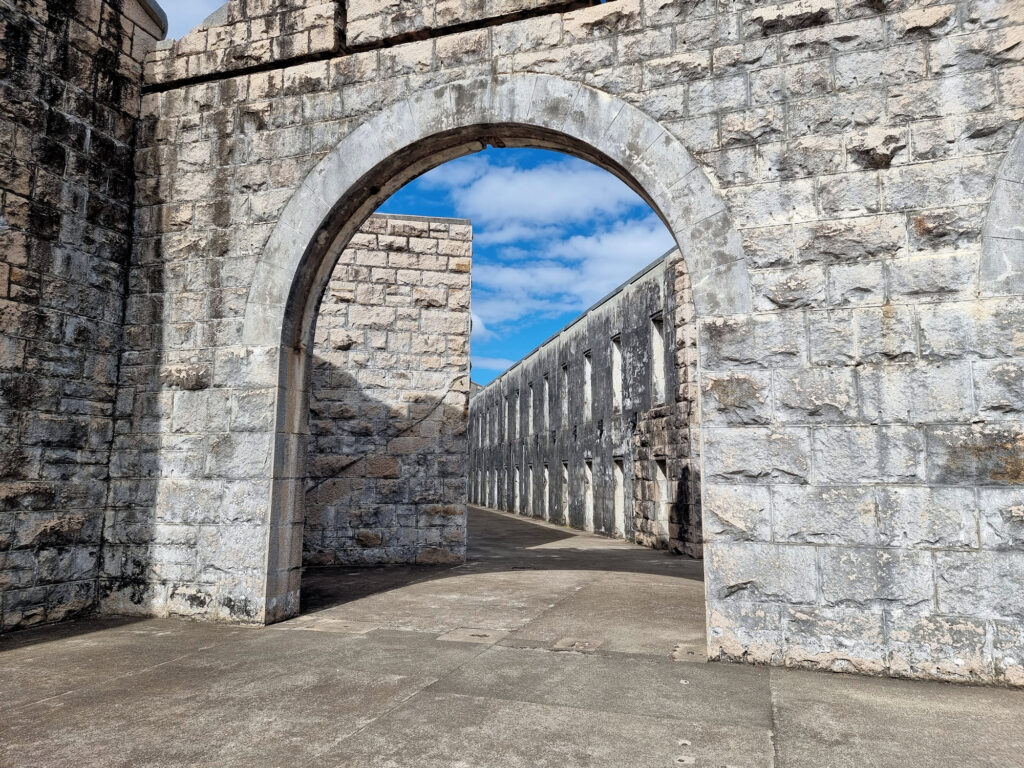 Archway to the gaol cells