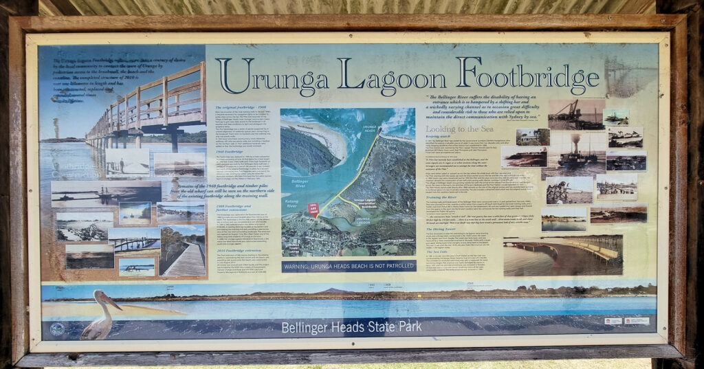 Information Board Urunga Lagoon Footbridge