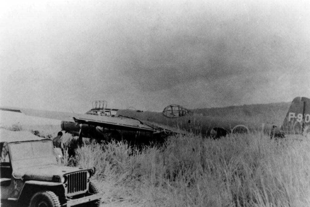 Captured Mitsubishi G3M Nell 1945