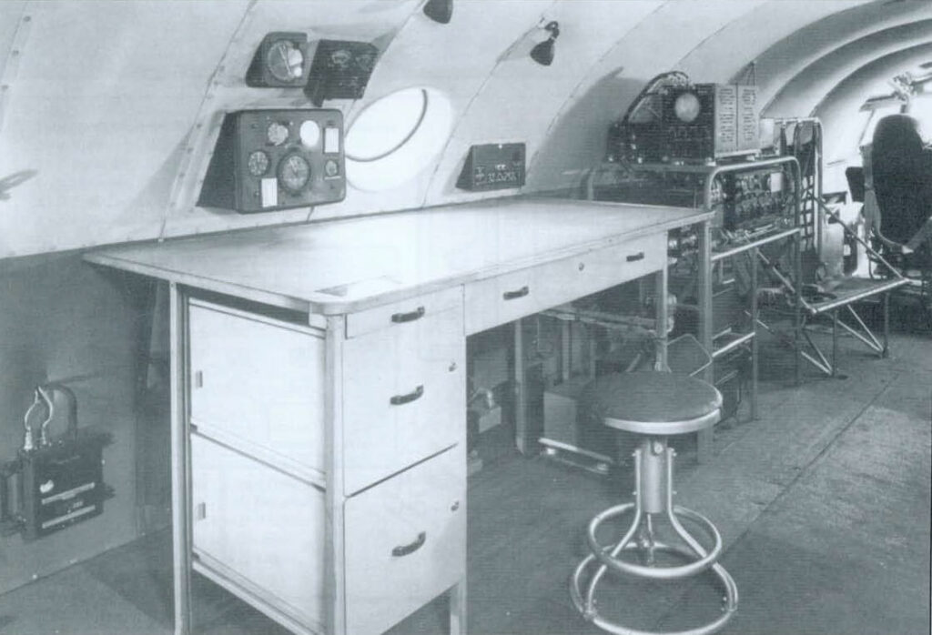 Crew work area in the Martin JRM Mars