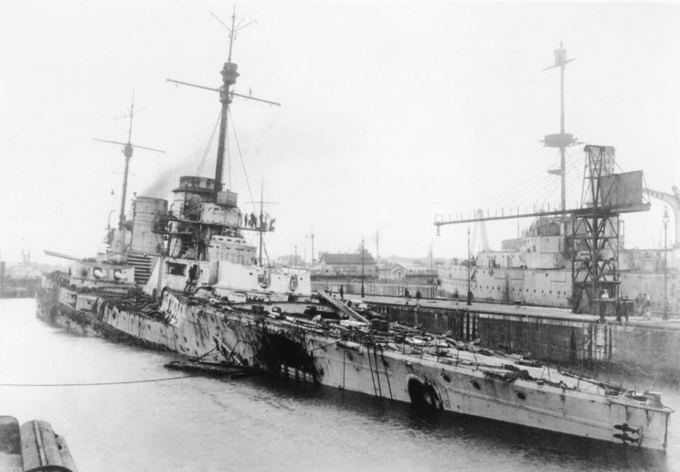 SMS Seydlitz damage from the Battle of Jutland