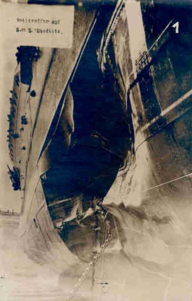 SMS Seydlitz torpedo damage from the Battle of Jutland