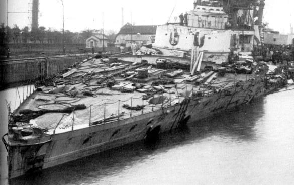 SMS Seydlitz damage from the Battle of Jutland