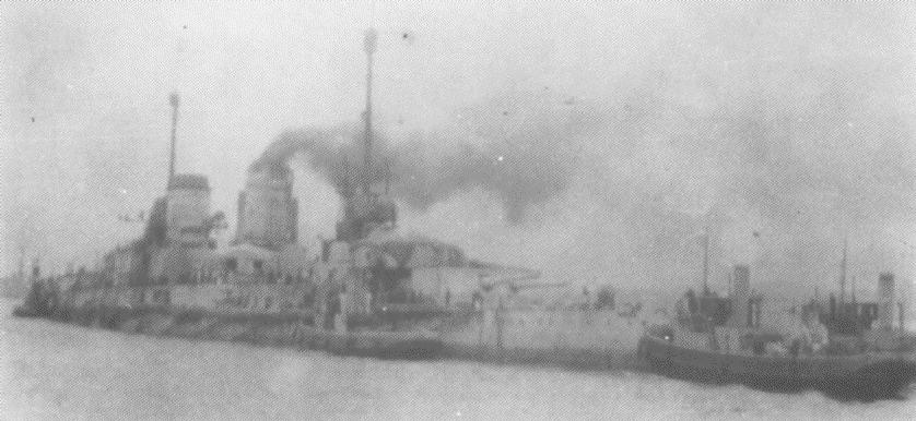 SMS Seydlitz damage from the Battle of Jutland