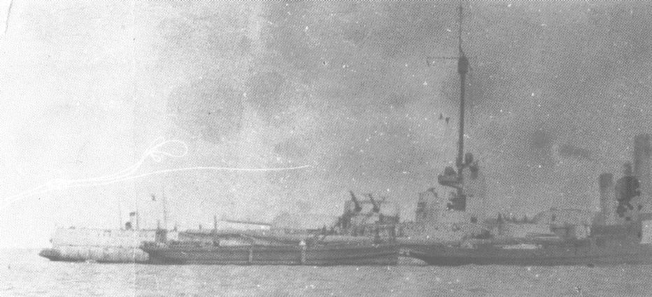 SMS Seydlitz on 3 June 1916 after the Battle of Jutland